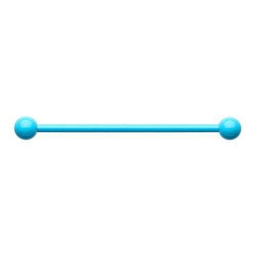 Vibrant Enamel Coated Basic Industrial Barbell Industrial Barbell Impulse Piercings