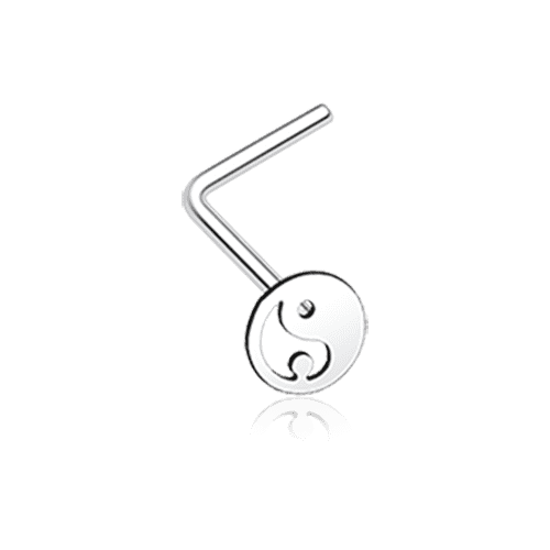 Yin Yang Tao L-Shaped Nose Ring Nose Ring Impulse Piercings