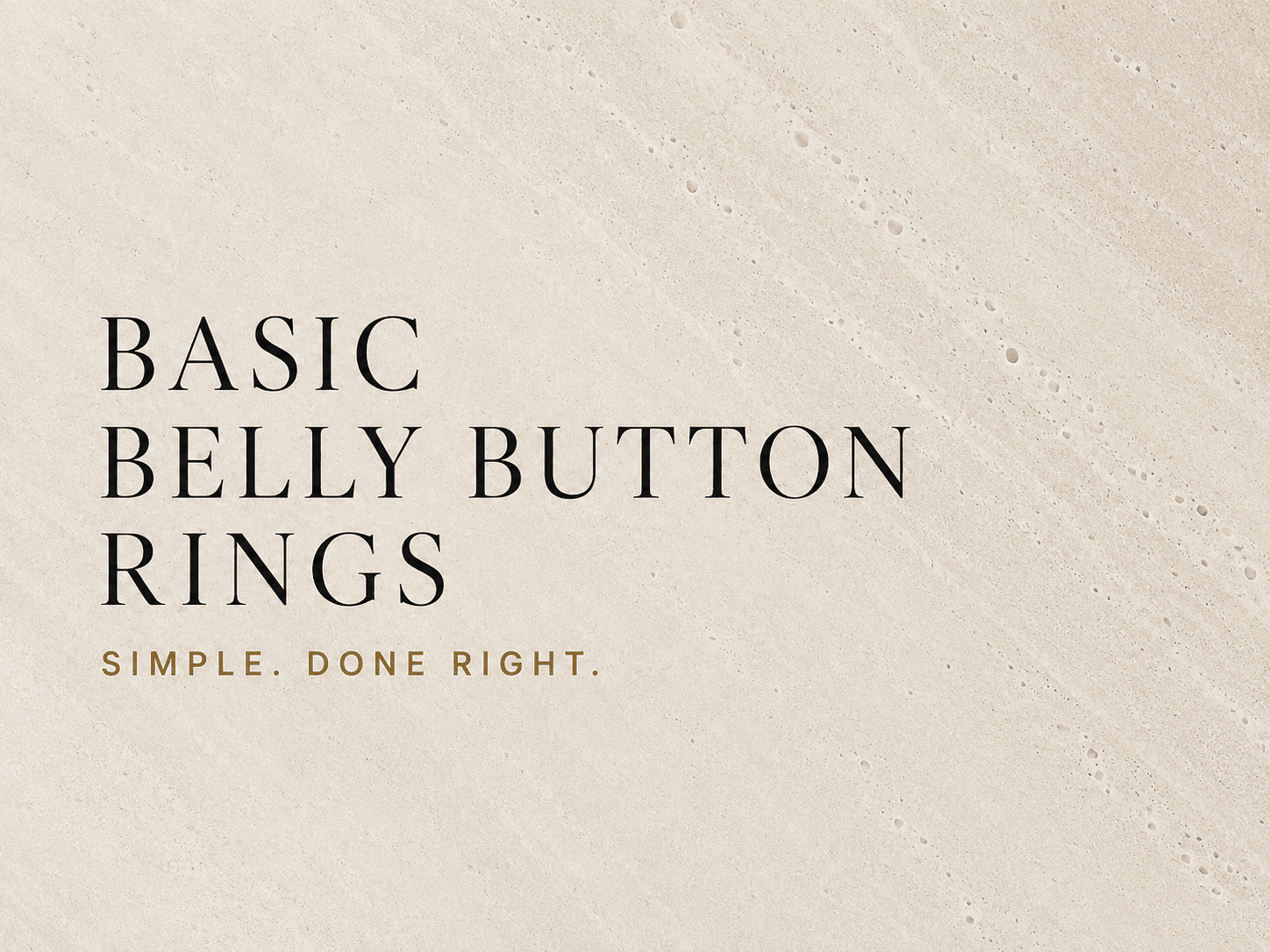 Basic Belly Button Rings