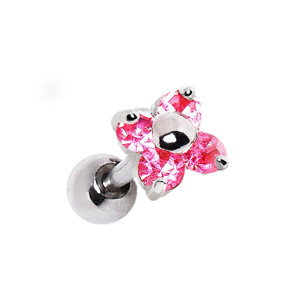 Flower CZ Cartilage Tragus Earring Cartilage Impulse Piercings