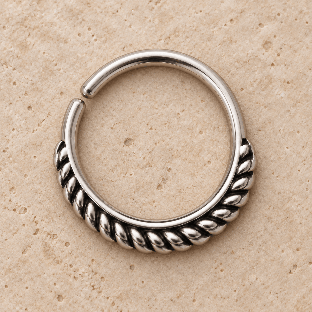 316L Stainless Steel Annealed Braiding Design Ring
