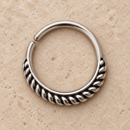 316L Stainless Steel Annealed Braiding Design Ring