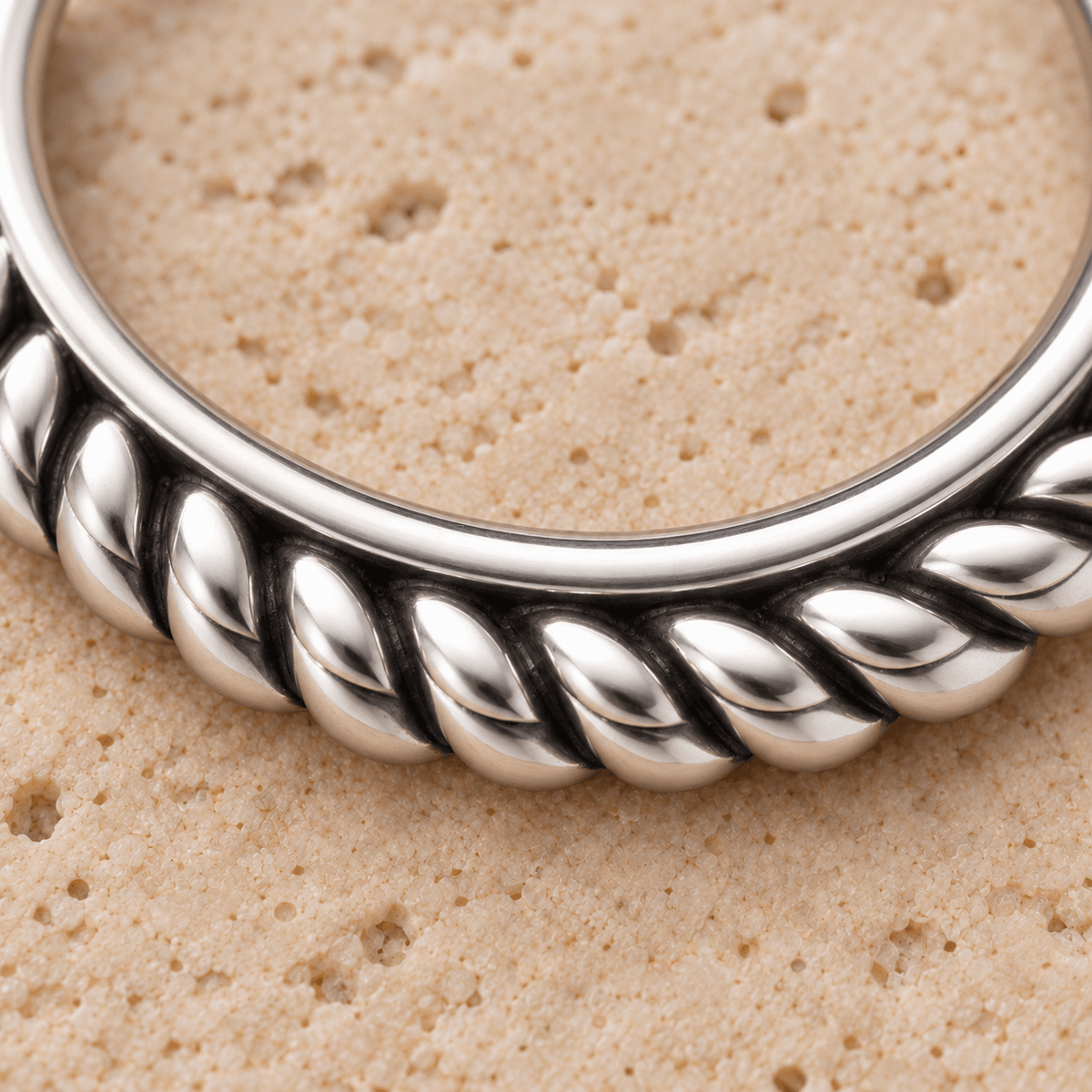 316L Stainless Steel Annealed Braiding Design Ring
