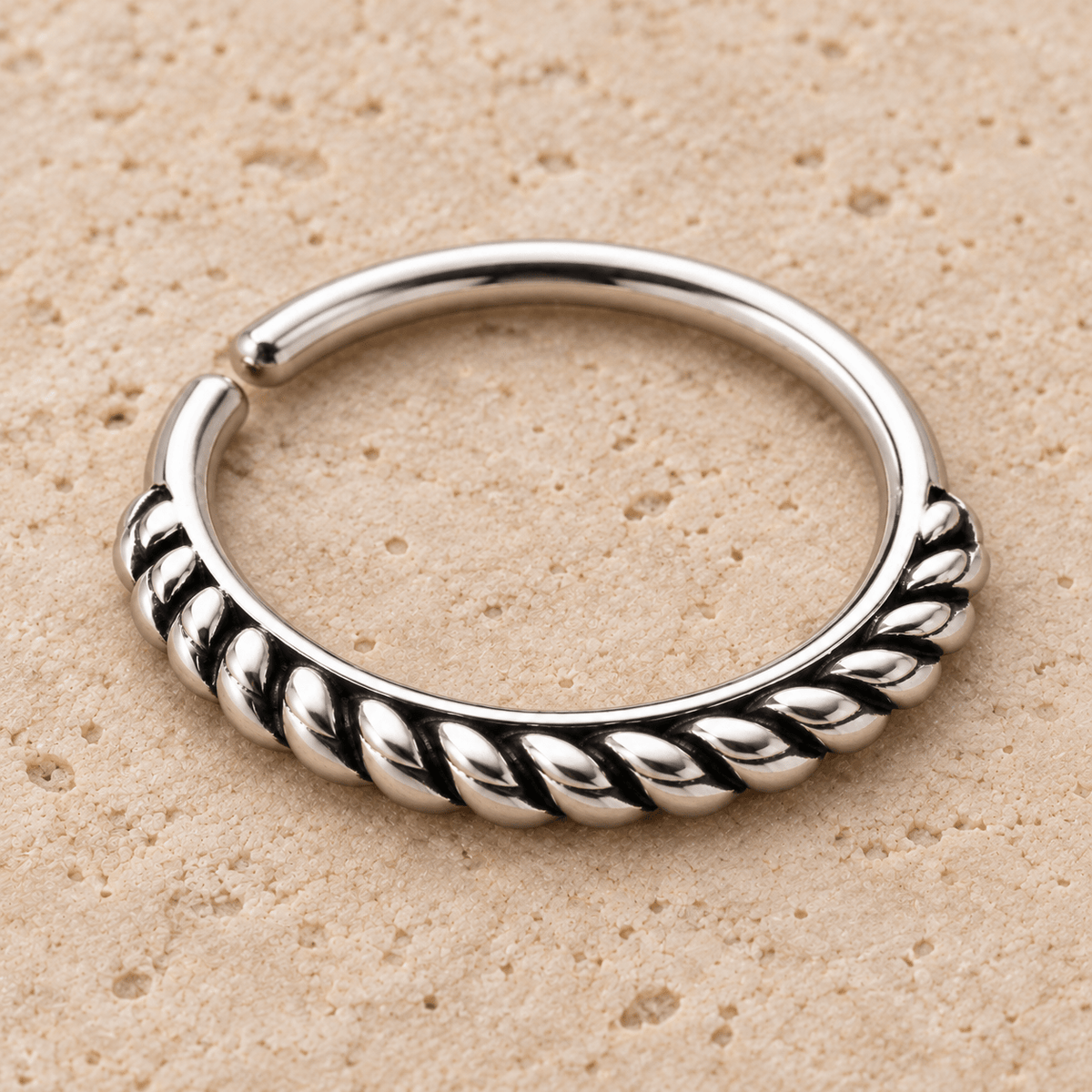 316L Stainless Steel Annealed Braiding Design Ring