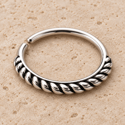 316L Stainless Steel Annealed Braiding Design Ring