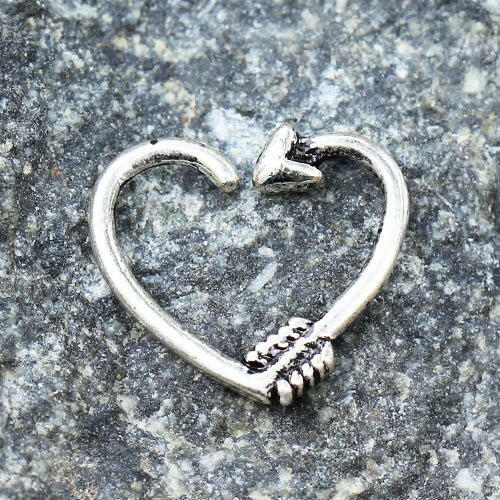 Stainless Steel Arrow Heart Cartilage Earring Cartilage Impulse Piercings