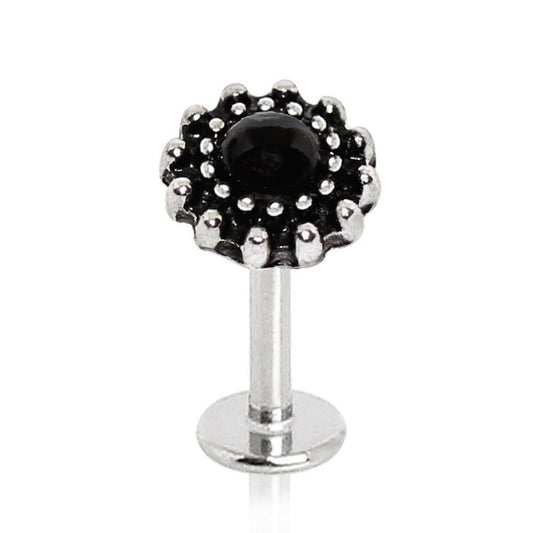 Stainless Steel Black Pearl Labret Labret Impulse Piercings