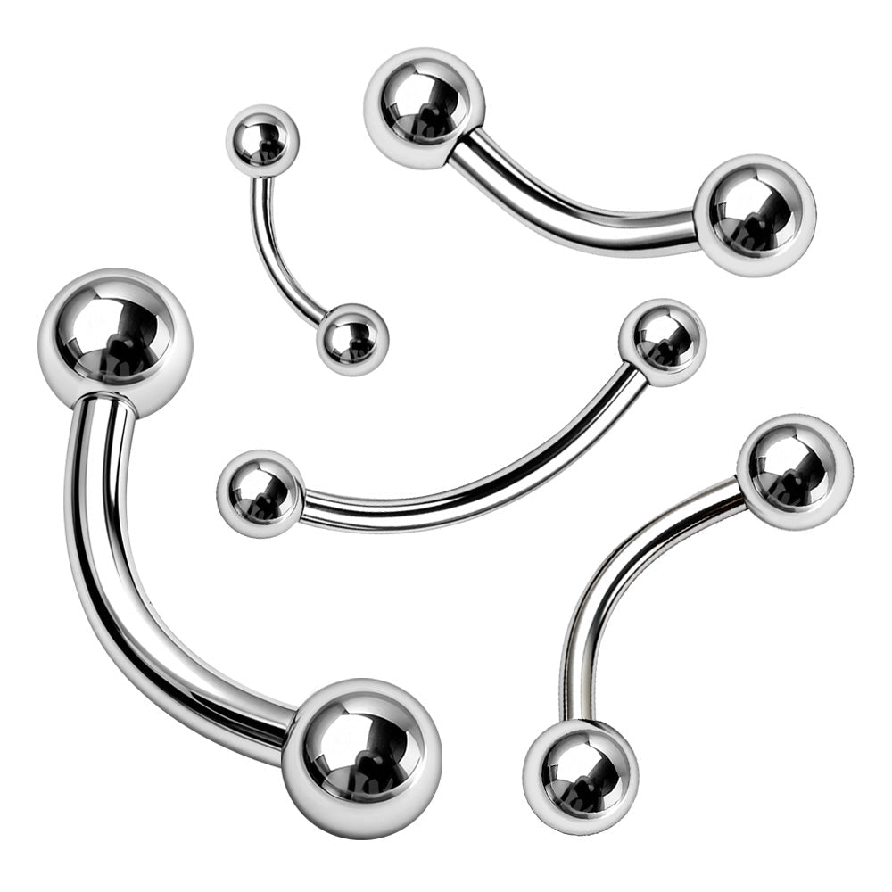 316L Stainless Steel Curved Barbell