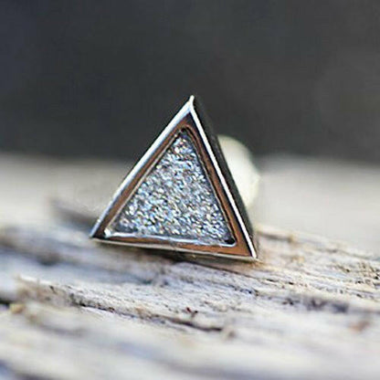 Stainless Steel CZ Dust Triangle Cartilage Earring Cartilage Impulse Piercings