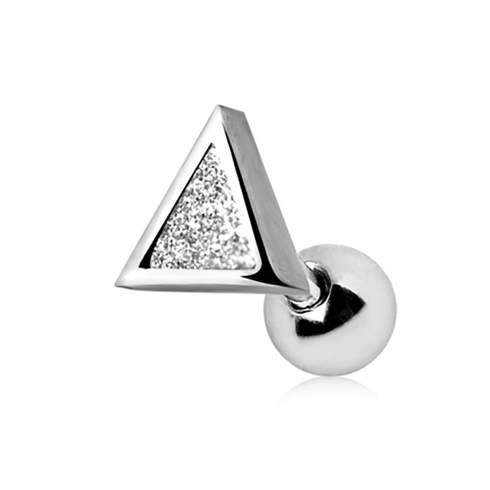 Stainless Steel CZ Dust Triangle Cartilage Earring Cartilage Impulse Piercings