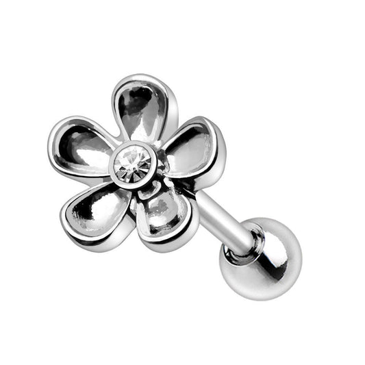 Stainless Steel Daisy Flower Cartilage Earring Cartilage Earring Impulse Piercings