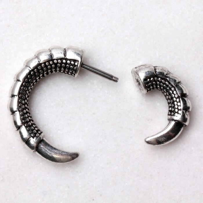 Stainless Steel Dragon Claw Fake Taper Tapers Impulse Piercings