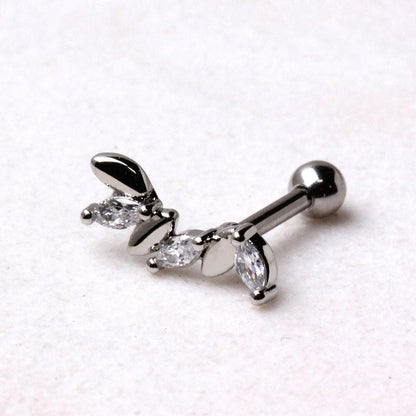 Stainless Steel Falling Leaves Cartilage Earring Cartilage Impulse Piercings