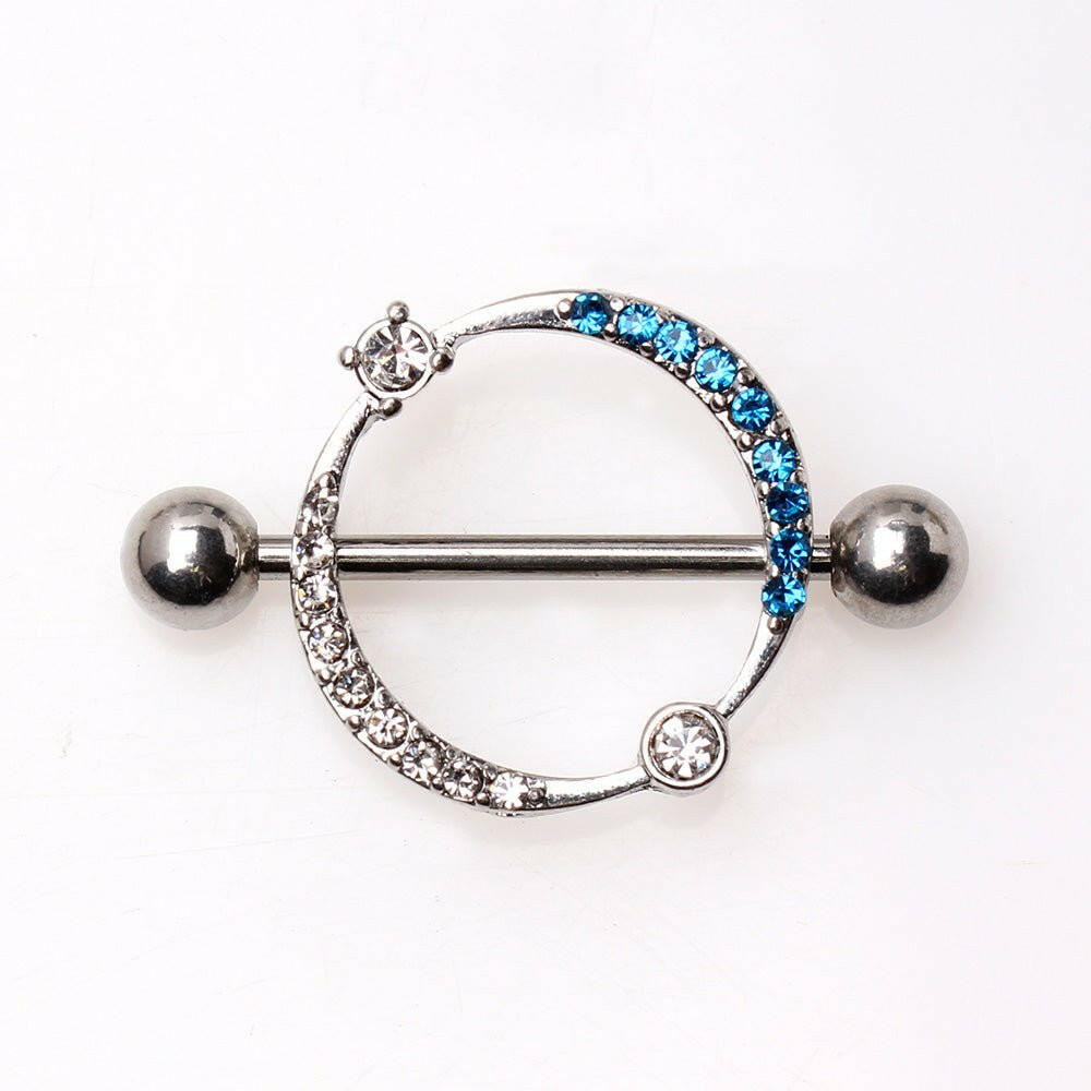 Stainless Steel Galaxy Nipple Shield Nipple Ring Impulse Piercings