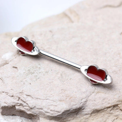 Stainless Steel Heart Planet Nipple Bar Nipple Ring Impulse Piercings