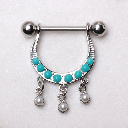 316L Stainless Steel Horseshoe Nipple Shield Nipple Ring Skin Metals