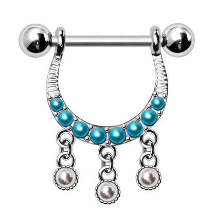 316L Stainless Steel Horseshoe Nipple Shield Nipple Ring Skin Metals