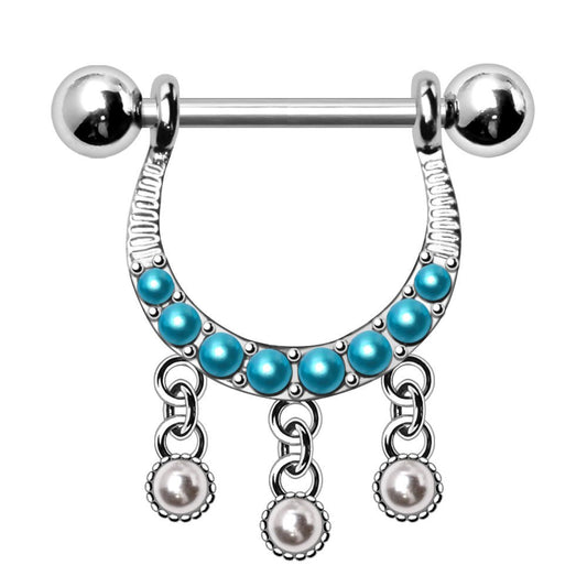 316L Stainless Steel Horseshoe Nipple Shield Nipple Ring Skin Metals