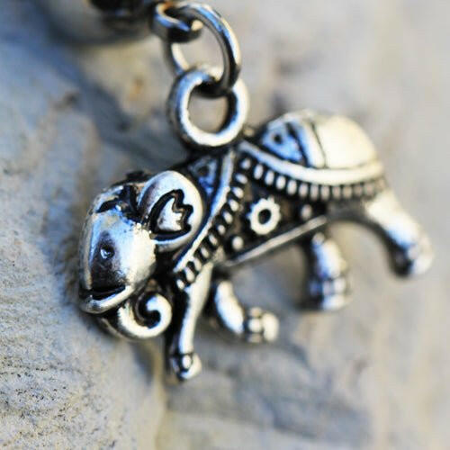 Stainless Steel Indian Elephant Dangle Navel Ring Navel Ring Impulse Piercings