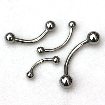 316L Stainless Steel Internally Threaded Curved Barbell