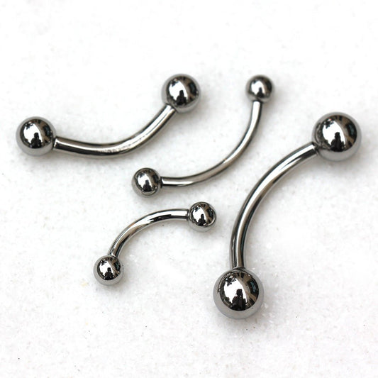 316L Stainless Steel Internally Threaded Curved Barbell - Skin Metals