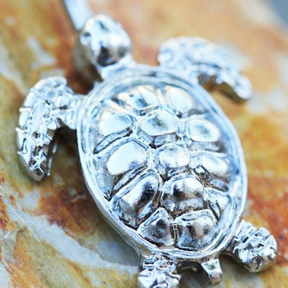 Stainless Steel Sea Turtle Navel Ring Navel Ring Impulse Piercings