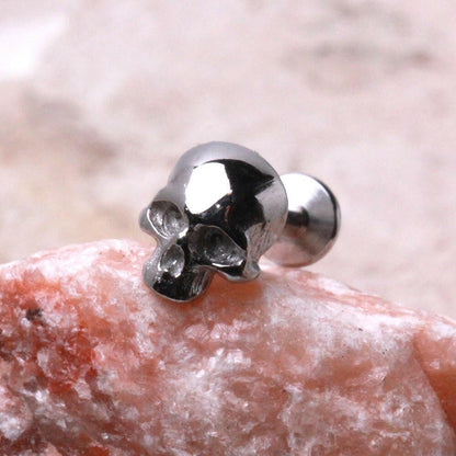 Stainless Steel Skull Push In Labret Labret Impulse Piercings