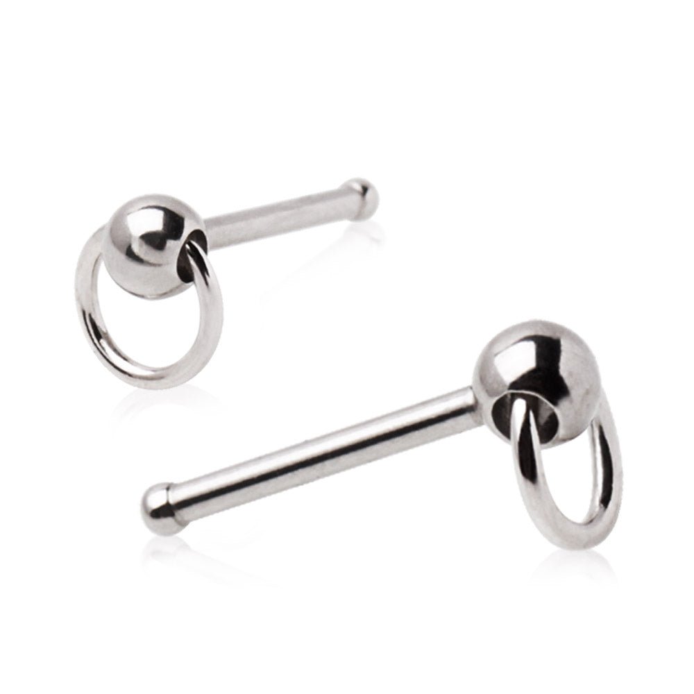 316L Stainless Steel Slave Ring Stud Nose Ring - Skin Metals