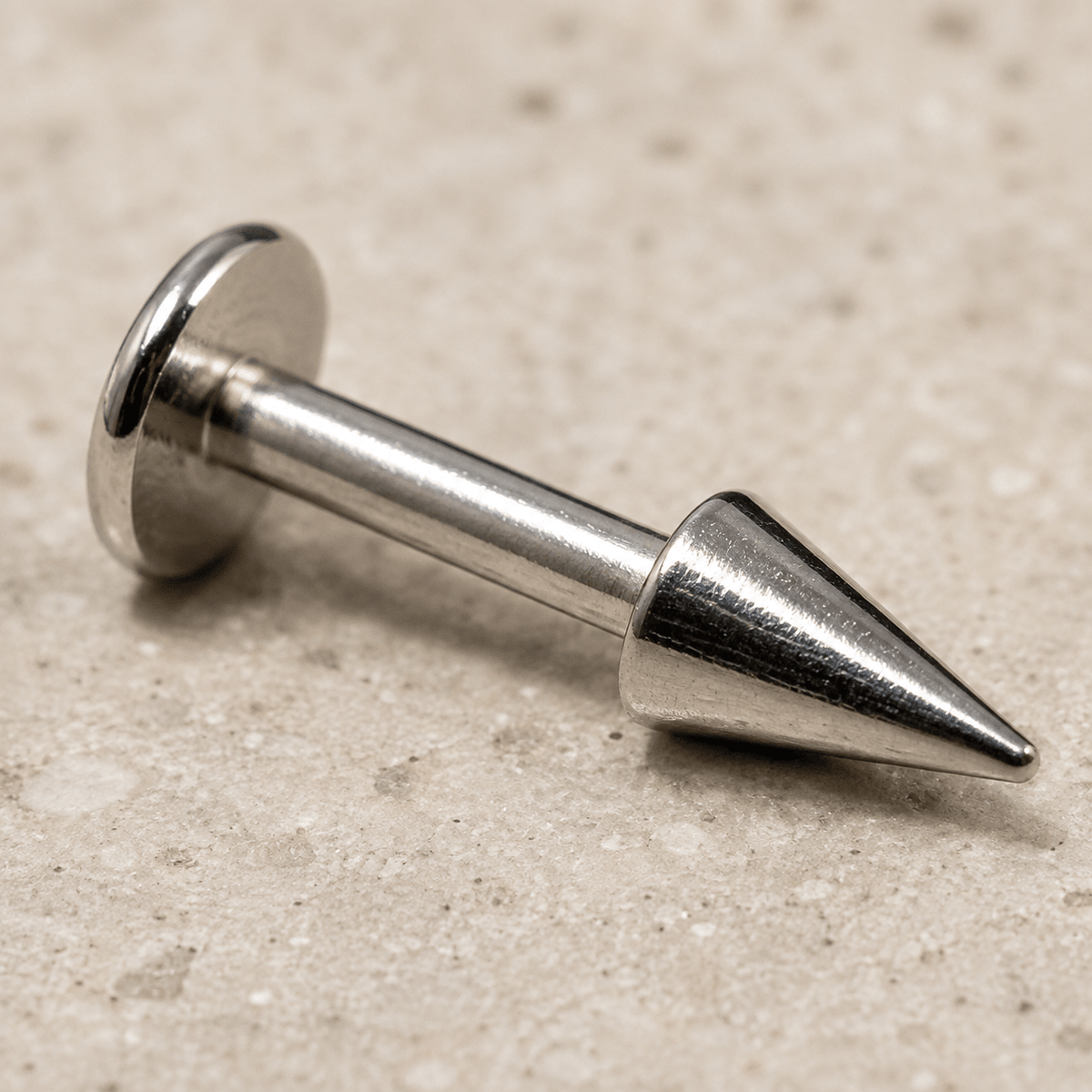 316L Stainless Steel Spike Labret Stud - Skin Metals