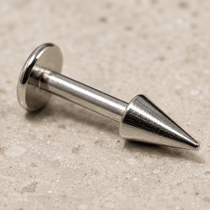 316L Stainless Steel Spike Labret Stud - Skin Metals