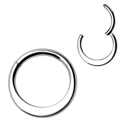 Thicker Seamless 316L Stainless Steel Clicker Ring Septum Ring Impulse Piercings