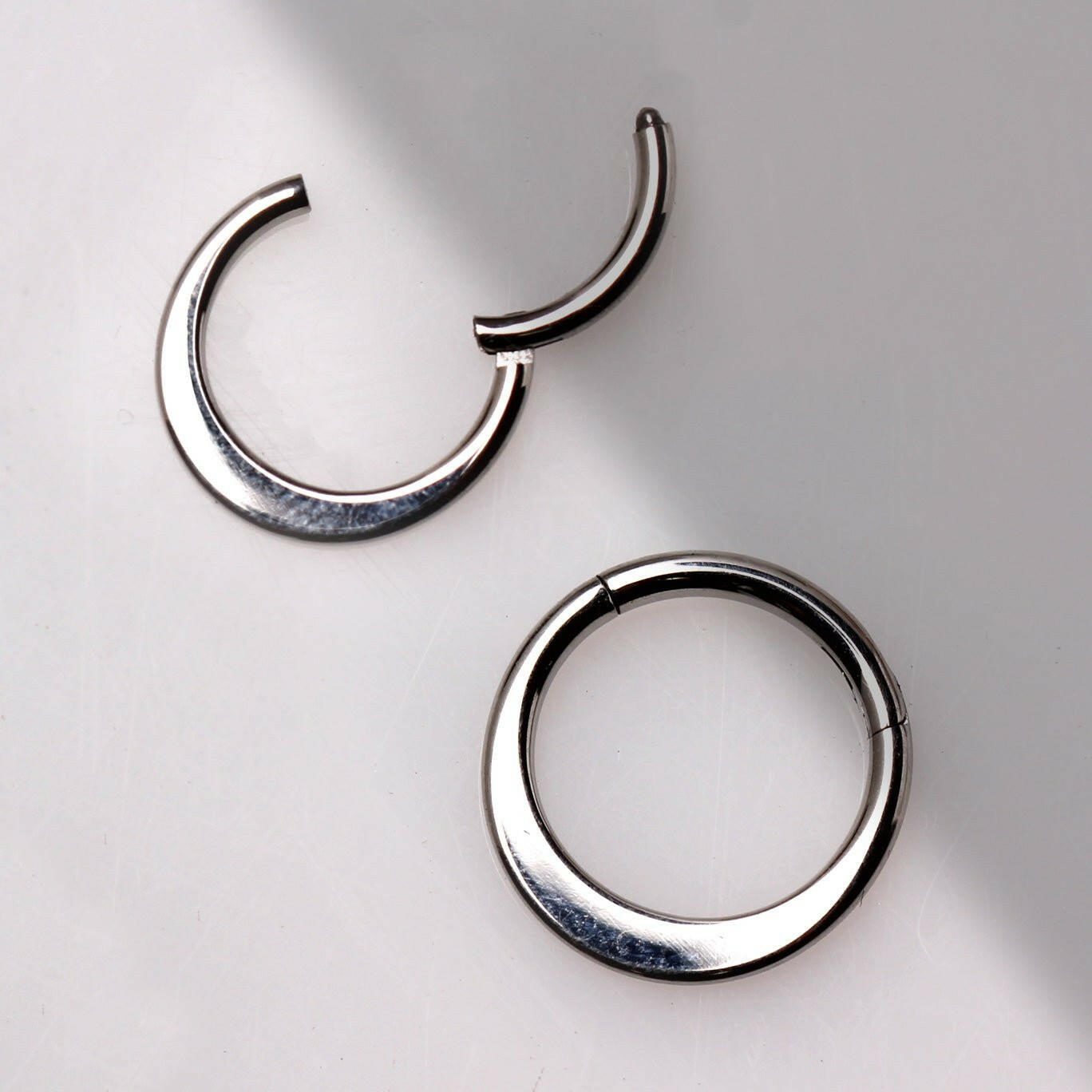 Thicker Seamless 316L Stainless Steel Clicker Ring Septum Ring Impulse Piercings