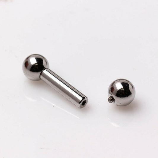 316L Surgical Steel Internally Threaded Industrial Barbell Industrial Barbell Skin Metals