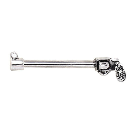 316L Surgical Steel Revolver Gun Nipple Bar Nipple Ring Impulse Piercings