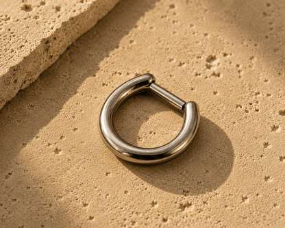 316L Surgical Steel Smooth Septum Clicker Ring | 16G Unisex Body Jewelry | Skin Metals - Skin Metals