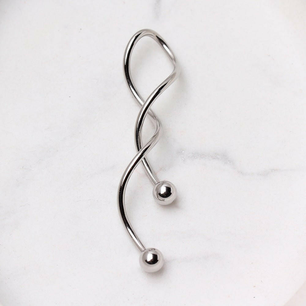 Surgical Steel Spiral Navel Ring Navel Ring Impulse Piercings