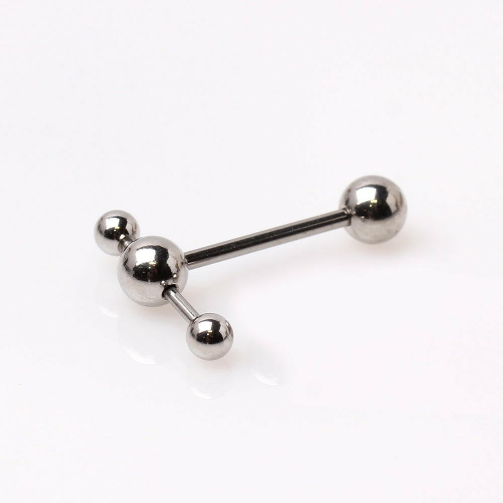 Surgical Steel Tongue Teaser Double Barbell Barbell Impulse Piercings