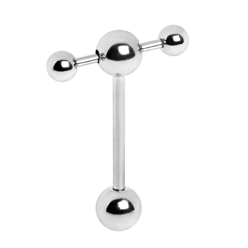 Surgical Steel Tongue Teaser Double Barbell Barbell Impulse Piercings