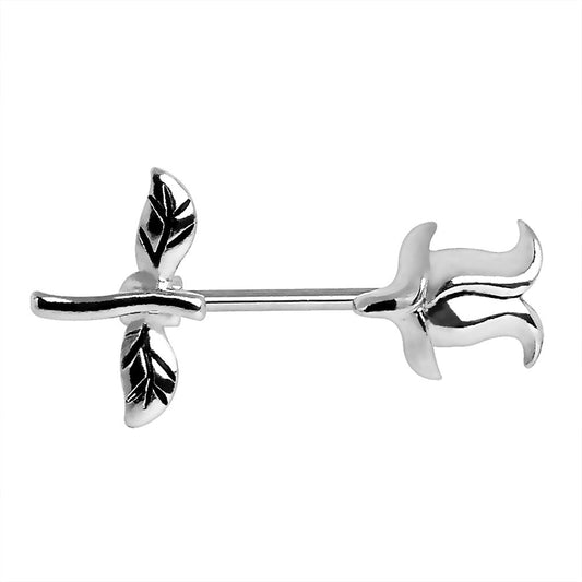 316L Surgical Steel Tulip Nipple Bar - Skin Metals