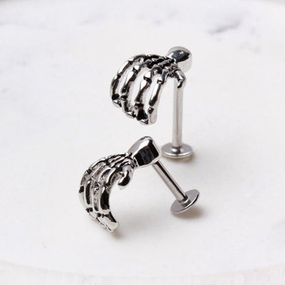316L Surgical Steel Zombie Claw Labret Labret Skin Metals