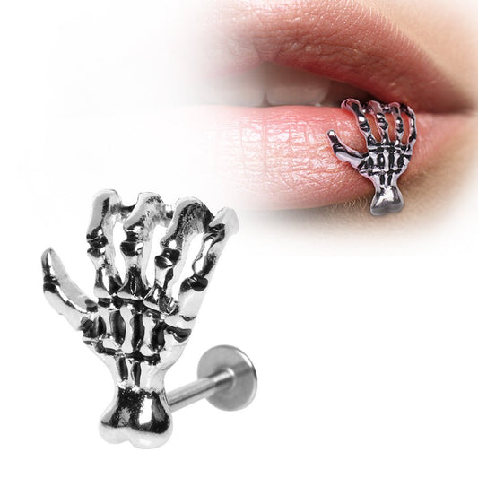 316L Surgical Steel Zombie Claw Labret Labret Skin Metals