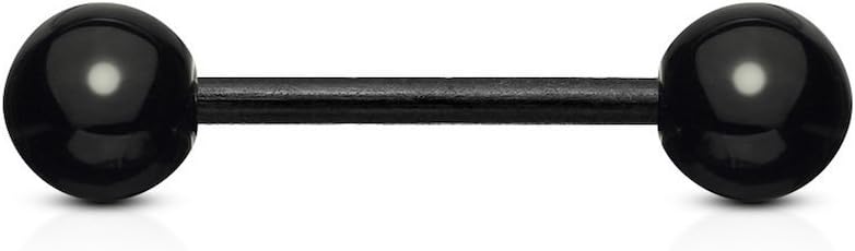 Bio Flex Flexible Barbell w/ Acrylic Ball Barbell Skin Metals