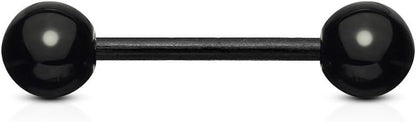 Bio Flex Flexible Barbell w/ Acrylic Ball Barbell Skin Metals