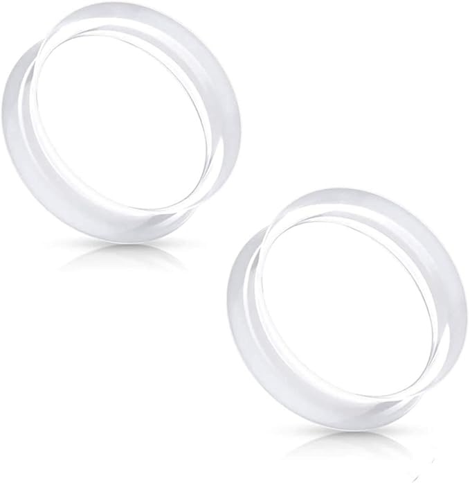 Double Flared Saddle Ear Skin Tunnels Ultra Soft Silicone Flexible Plugs Impulse Piercings