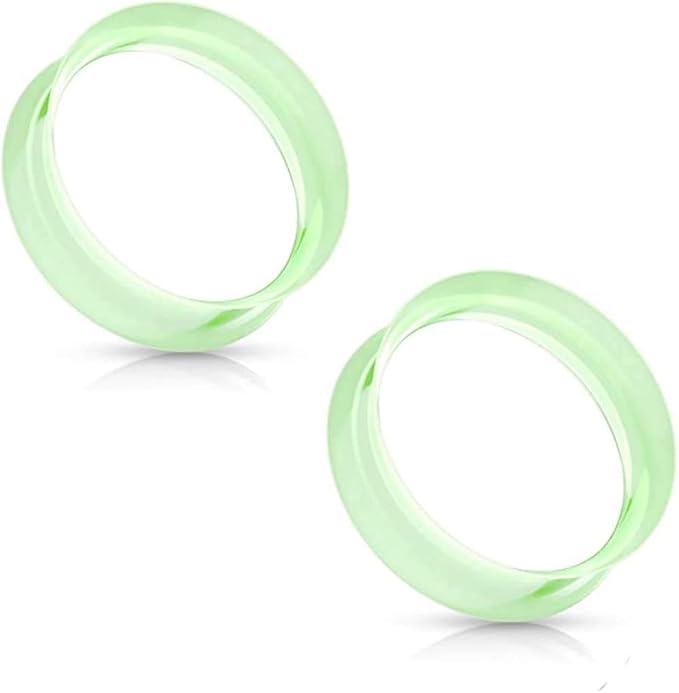 Double Flared Saddle Ear Skin Tunnels Ultra Soft Silicone Flexible Plugs Impulse Piercings