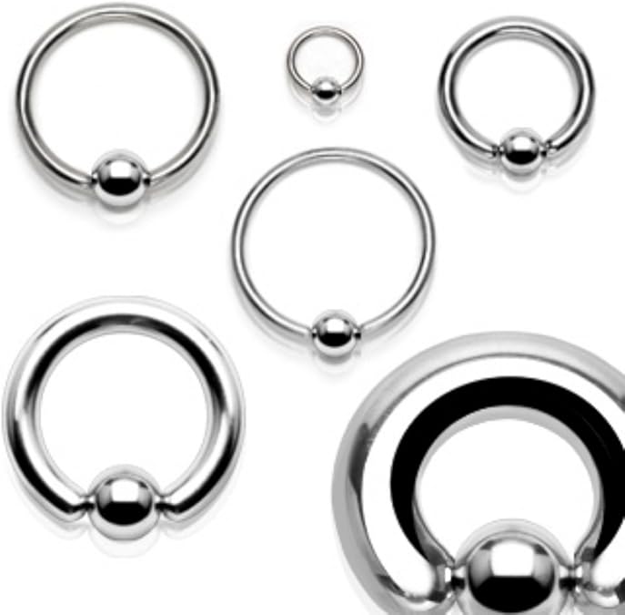 Captive Bead Rings 316L Surgical Steel Captive Bead Skin Metals