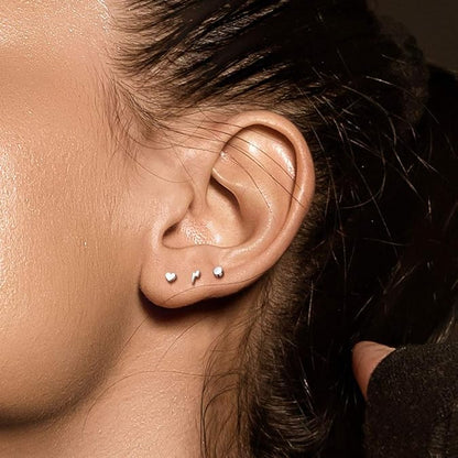 Implant Grade Titanium Internally Threaded Flat Round Top Labret Stud Labret Skin Metals
