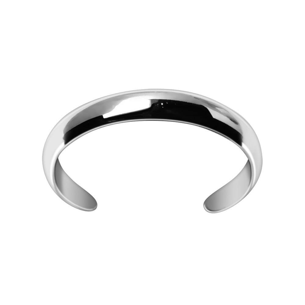 .925 Sterling Silver Simple Band Toe Ring