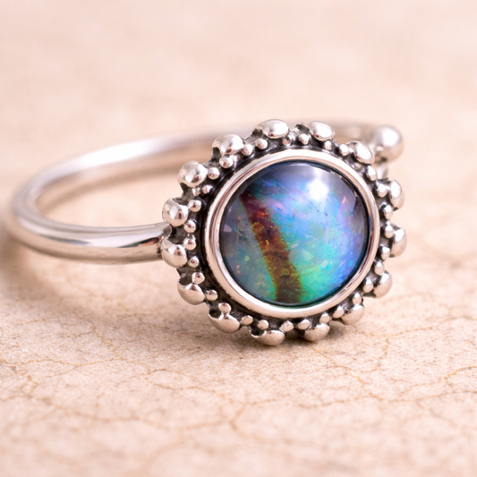 Stainless Steel Abalone Shell Charm Nose Hoop / Cartilage Earring Nose Ring Skin Metals