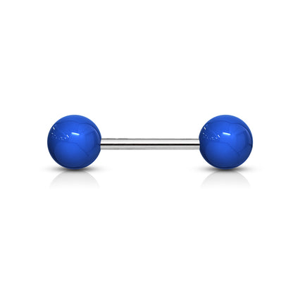 Solid Colored Acrylic Ball 316L Surgical Steel Barbell Barbell Skin Metals